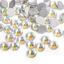 SS16 SS20 SS30 Glitter Rhinestone Crystal AB Non Hot Fix Flat back Rhinestone Apparel for Nail Art Fabric Garment
