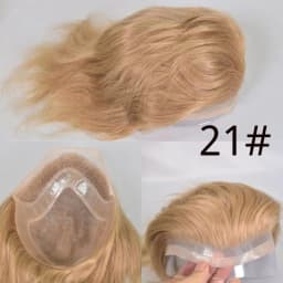 1B20 1B80 Grey Silver Hair Toupee for Men Mono Base with PU Human Hair Pieces Replacement System Lace Front Natural Hairline