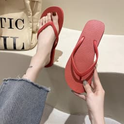 Women's Flats Flip Flops Non-Slip Summer New Casual Beach Women's Sandals Household Daily Fashion Comfortable Women's Slippers