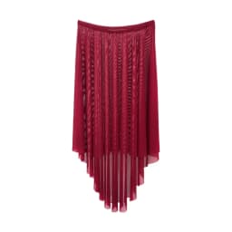 Women Pull on Elastic Waist Ballet Wrap Skirt Swing Asymmetrical Sheer Dance Skirts High Low Tulle Irregular Dancewear Women