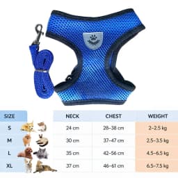 Cat Leash and Harness Cat Tent Kitten Harness Strap for Cats Neck Belt Anti Escape Pets Vest Harness Dog Neck Belt MBD01