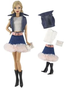 1 Set Doll Clothes 1:6 Scale Dress Outfit for 11.5 Inch 30cm Doll Many Style for Choice Gifts for Girls Doll Accessories #5