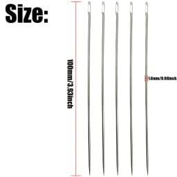 5PCS Large Eye Bookbinding Needles Hand Sewing Needles Home DIY Crafts Household Sewing Tool Sewing Accessories