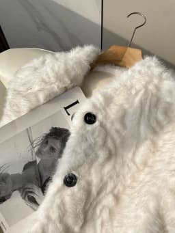 Women Faux Shearling Fur Coats Solid Fur Jackets Cotton Linen V Neck Long Sleeves Single Breasted Loose Fit Casual 2026 Winter