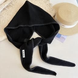 Winter Edge-Locked Balaclava Hat For Women, Slimming Face Effect, Ear-Protecting, Knitted Warm Hat And Scarf All-In