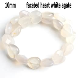 44 Types White Chalcedony Jade Agate Bead Natural Stone Rondelle Cube Faceted Loose Beads for Jewelry Making Bracelets Accessory