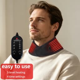 Heating Shawl Heated Brace for Neck Shoulder Back Muscle Relaxation Relief Pain 3 Gear Settings Hot Compress Helpful for Sleep