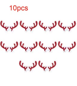 10PCS Christmas Cup Card Santa Hat Wine Glass Decor Ornaments Navidad Noel New Year Gift Christmas Decorations