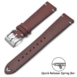 Quick Release Crazy Horse Leather Watch Band 18mm 20mm 22mm Brown Leather Watch Bracelet Men Women for Seiko Omega Huawei Belt