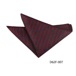 24cm Korean Style Leaf Floral Handkerchief For Men Suits Brown Red Pocket Square Polyester Woven Hanky Small Towel Tuxedo Cravat