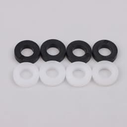 100pc Nylon Washer For Drum Screw Drum Lug White Black Color Nylon Flat Wahser Thickness Heavy Product