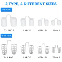 8PCS Anti-Snore Nasal Dilators Set Anti Snoring Solution Devices Stop Snoring Sleep Aid to Ease Nighttime Breathing for Men Wome