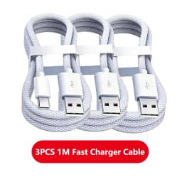 1-3Pcs 120W USB C Phone Cable For iPhone 16 15 17 Pro Max Plus Fast Charging Type-C Charge Braided Cables USB to Type C Data Lin