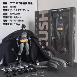 In Stock CT Toys Batman Hush Blue Version Mafex 105 Black Version Dc Bat Man Anime Action Figure Figurine Model Statue Toys Gift