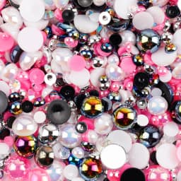 10g Mix Size Jelly Resin Flatback Rhinestone AB Imitation Pearl Beads For Nail Art DIY Cup Crafts Decor
