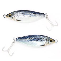 B&U Metal Jig Spinner Spoon Bait Sinking 3D Eye Color Laser Spinning Gear Luring Cast Fishing Tackle Blade Hook Pesca VIB Lure