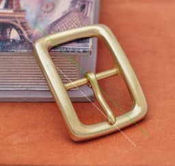 96g Heavy Leather Craft Solid Brass Buckle Center Bar Buckle Mens' Belt Buckle 40mm Accessories For Leather Metal Buckle
