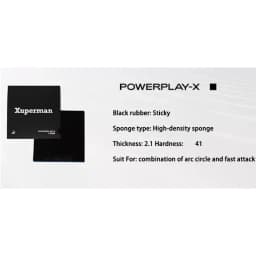 Original Xuperman Pimple's In Table Tennis Rubber Sheet Forehand & Backhand Sticky Rubber With Sponge Non-sticky PingPong Rubber