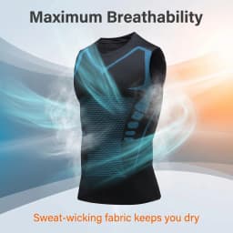 3 Pack Men Quick Dry Printed Compression Tank Top Elastic Breathable Sleeveless Undershirts Gym Running Athletic Sport Vests