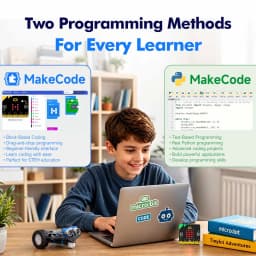 Yahboom Smart Robot Car Kit for BBC Micro:bit STEM Science Kits Coding Robots Microbit Car Handle Support MakeCode Programming