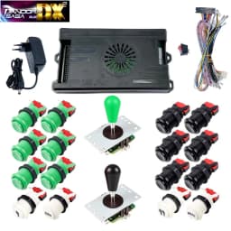 9800 in 1 Pandora Saga DX 2 Plus Arcade Box DIY Kit 8 Way Joystick American Style Push Button Game Console Cabinet Bartop