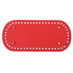 Oval Long Bottom For Knitted Bag Pu Leather Bags Accessories Handmade Bottom Solid Color Diy Crochet Bag Accessories 22*10cm