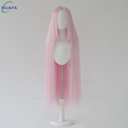 Very High Quality 600g 68 Colors 40 Inch 100cm Long Straight Cosplay Wig With Bangs Heat Resistant Hair Anime Wigs + Wig Cap