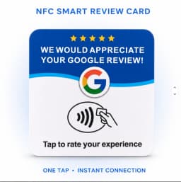 N-tag 215 Crad for Google Review NFC station table NFC 13.56Mhz Menu programmable Reviews display Adhesive-backed card