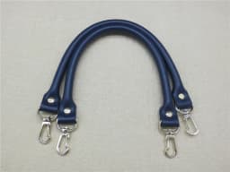 2Pcs Leather Women Bag Strap Solid Color Replacement DIY Portable Belt Metal Buckle Bag Accessories Handles for Handbag 40CM