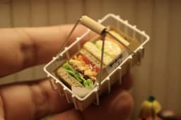 Handmade Premium Mini Food Set - Sandwich/Cake/Rainbow Cake/Hot Dog | Artisan Dollhouse Decor | Customizable Baking Miniatures