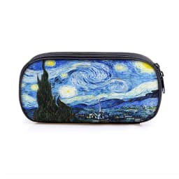 Van Gogh SunflowerThe Starry Night Paint Pencil Case Women Classic Oil Painting Stationary Bags Pencil Box School Supplies