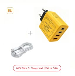 240W GAN Mechanical Multi-Port Fast Charger Portable Travel Power Adapter EU US Plug Widely Compatible with Multiple Devices
