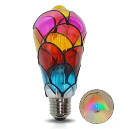 LED Hand Painted DIY Color Decorative Light Bulb 4W ST64 G80 G125 220V Christmas Ambient Light ST64 G80 G95 G125 Light Bedroom