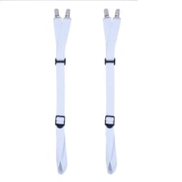 1 Pair Men Shirt Stay Adjustable Shirts Holder Y Shape Leg Thigh Suspender with Non-slip Locking Clips Men Tucker Garters Strap