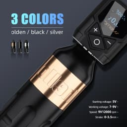 Ambition Tattoo Machine Rotary Pen Kit 2400mAh Wireless Kuark Power Supply Permanent Makeup Eyebrow Lip Tattoo Beginner Artister
