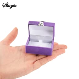 1 Piece Small Jewelry Box Velvet wedding Ring box Necklace Display Box Cute Bear Gift box Container Case for Jewelry Packaging