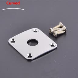 Flat / Curved Stainless Steel Jack Plate( Made in Japan by GOTOH) With Epi Output Jack(made in korea) For Electric Guitar Bass