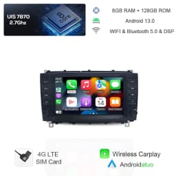 720P Carplay Android 13 Car DVD Player Navigation Stereo Autoradio GPS Radio For Mercedes Benz CLK 200K 280 350 W209 2005-2012