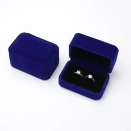 High-grade Double Slot Ring Box Jewelry Box for Wedding Proposal Engagement Ring Gift Storage Velvet Jewelry Organizer Box