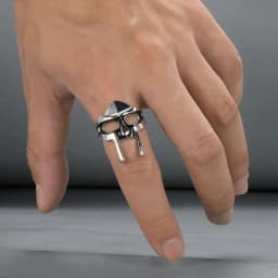 Goth Hip Hop Clasic Mf Doom Rings for Men Gladiator Punk Couple Games Egypt Pharaoh Male Retro Jewelry Party Accessories Gifts