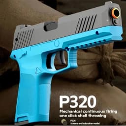 P320 Shell Throwing Continuous Firing Blowback Soft Bullet Toy Gun Outdoor Sport Shooting Game Christmas Gift