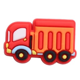 Single Sale 1pcs PVC Shoe Charms Fire Engine Excavator Crane Truck Hole Slipper Accessories Shoes Ornament For Children Gift