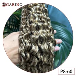Tape In Human Hair Extensions Water Wave Invisible Seamless Curly Tape In Hair Extensions Tape in Curly Human Hair 12-26Inch