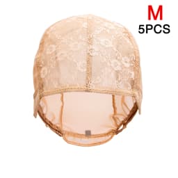 Hot Selling 5 Pcs New Fishnet Mesh Wig Cap Stretchable Lace Wig Caps For Making Wigs With Adjustable Straps Bonnet Perruque