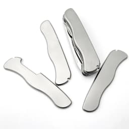 1Pair Titanium Alloy Handle Scales for 111MM Swiss Army Knife Patch with Slots for Toothpick Tweezers Modification Accessories