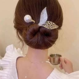 Elegant Peacock Shape Hair Bun Maker Twist Headwear Roll Hair Tool Hair Twister Easy Fast Snap Hairstyle Twist Women