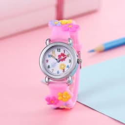Cartoon flower pattern watch