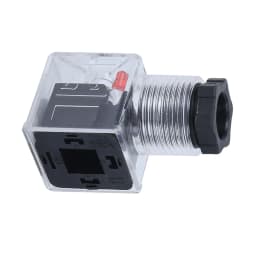 5Pcs Solenoid Coil Plug Hydraulic Solenoid Valve Transparent Voltage Universal Accessories DC24V