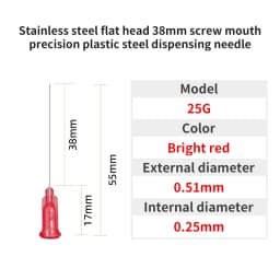 14G-30G 38mm Dispensing Needle Syringe Needle 1.5 Inch Dispensing Needle Used to Fill Liquids, Glue and Syringes