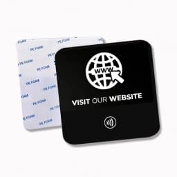 Big Size Square Instagram NFC plate Sign NFC Social Media Plate for Barber Shop  Eyelash Nail Shop Decoration
